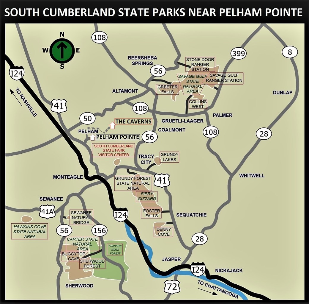 Pelham Pointe Mountaintop Rental Cabin The Caverns Sewanee Bonnaroo